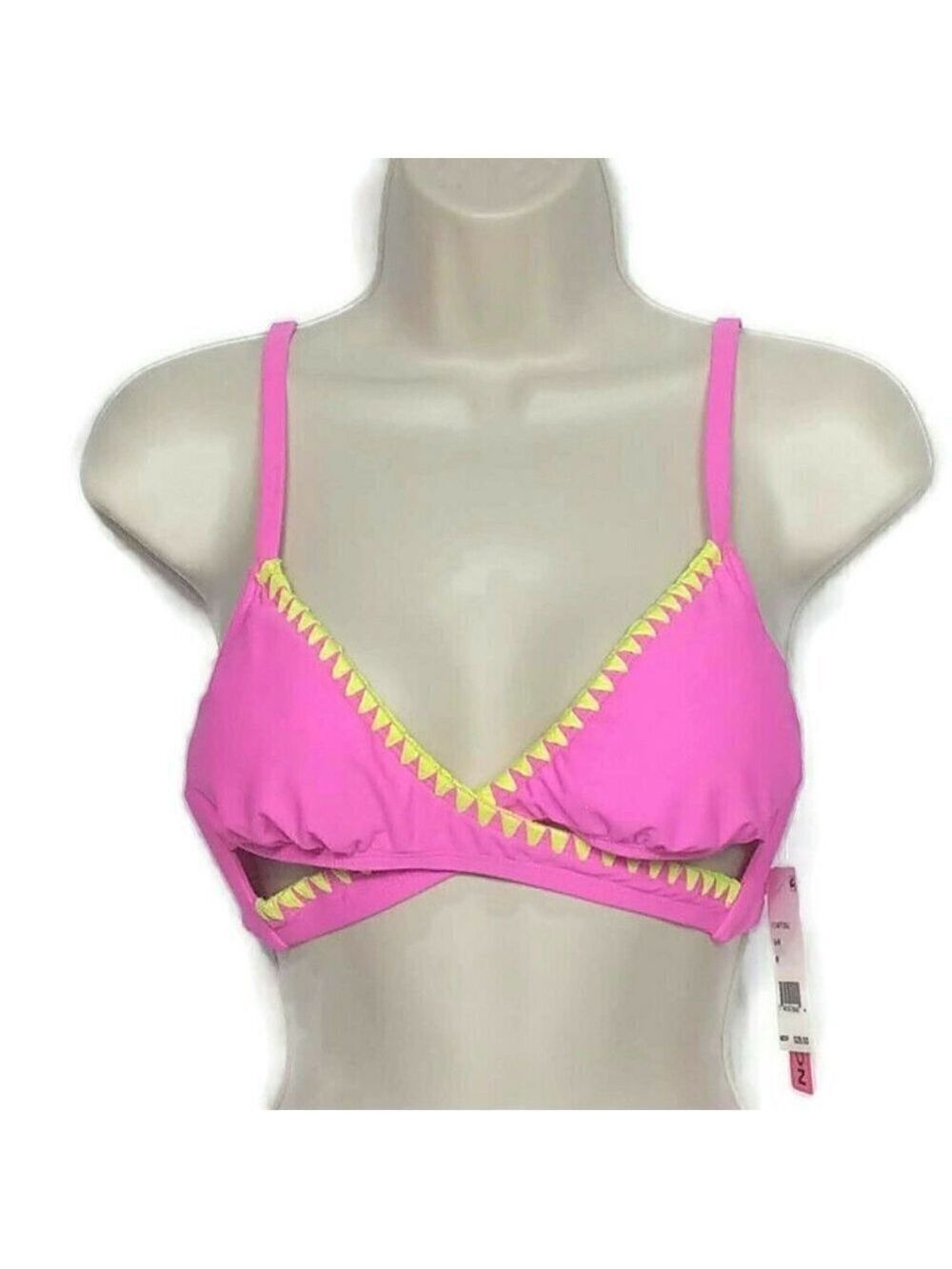 Bikini Nation Cross Cut Out Swim Top NWT